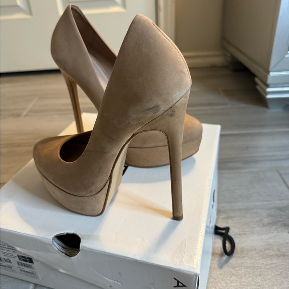 Aldo taupe suede platform stiletto pumps - Picture 5 of 5
